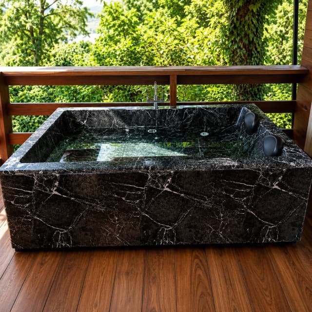 Rectangular Model 2 Bathtub Jacuzzi